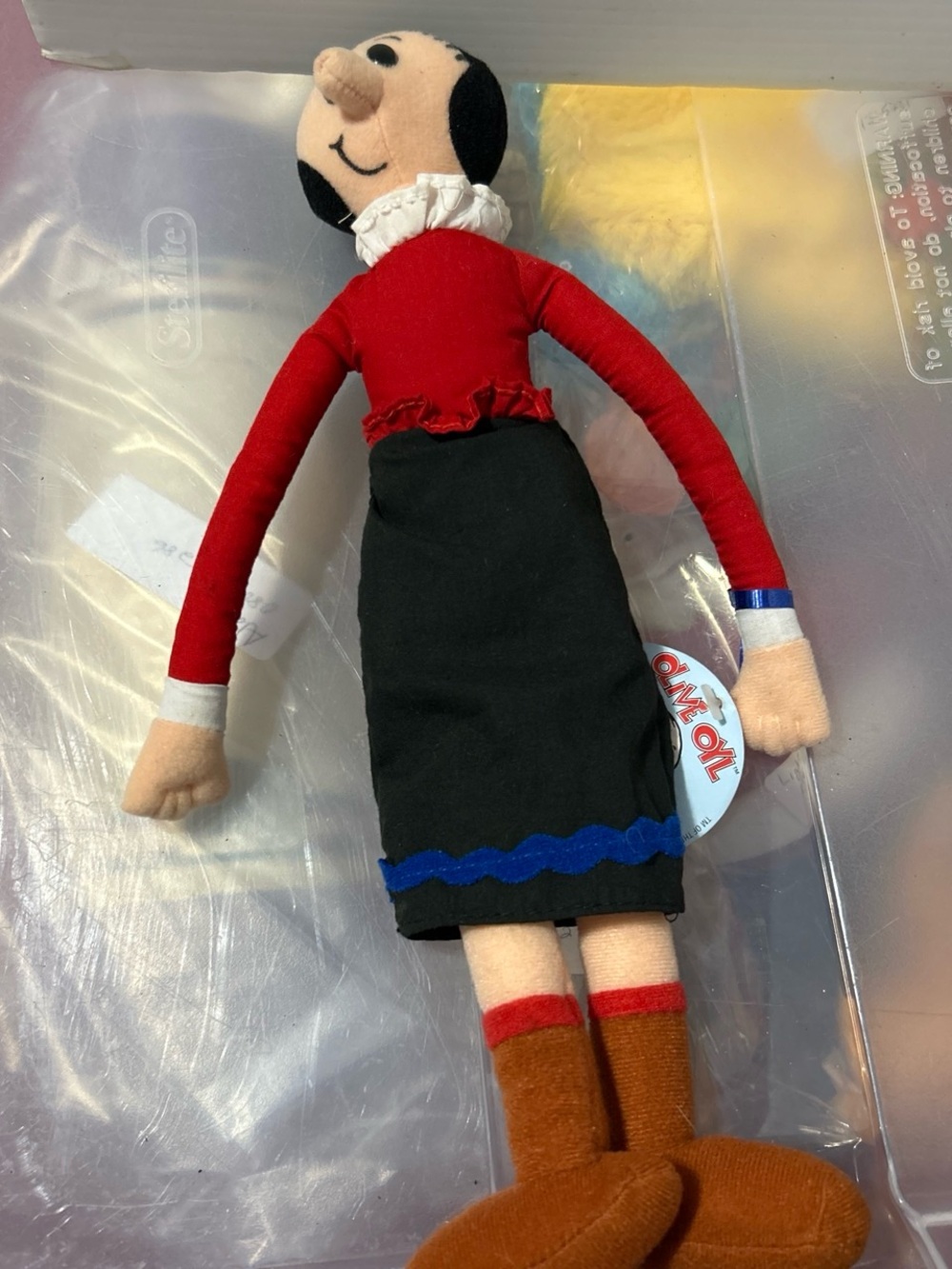 Plush Character Doll - Red Top & Black Dress